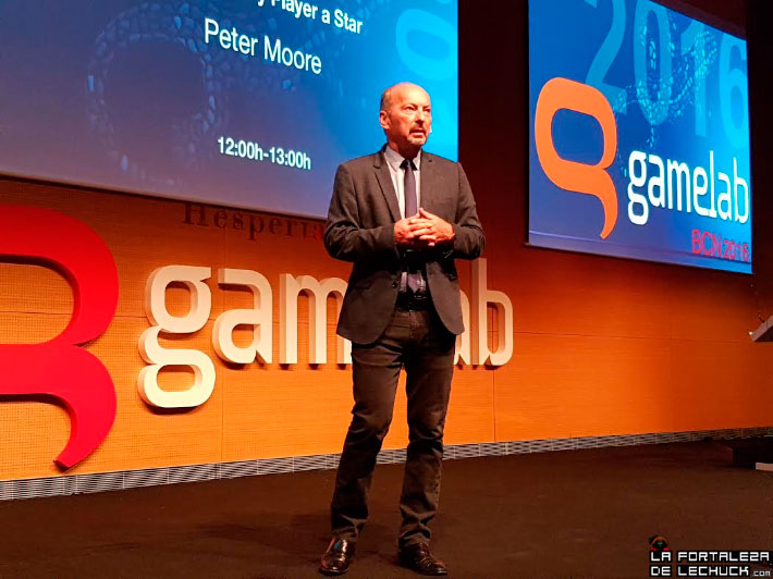 Peter Moore en el Gamelab